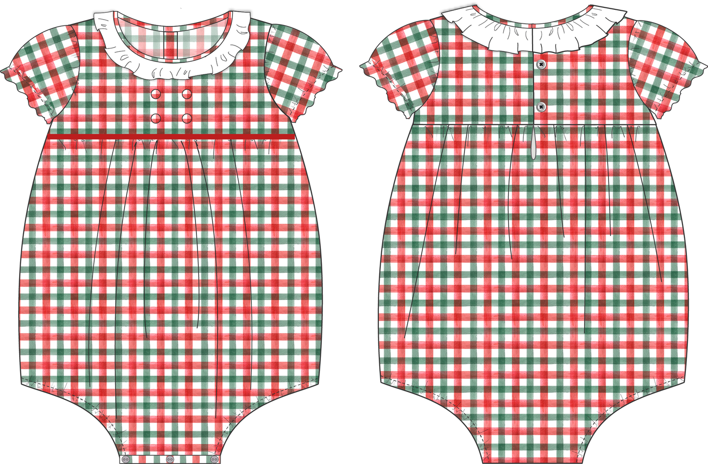 Tartan Romper