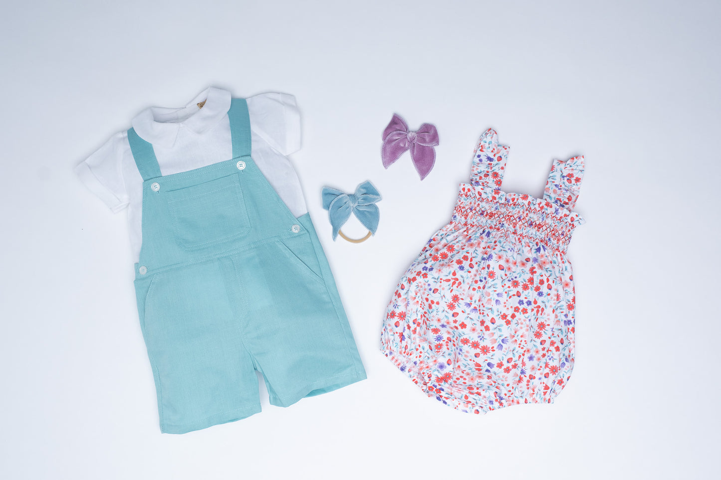 Irene Linen Dungaree Set