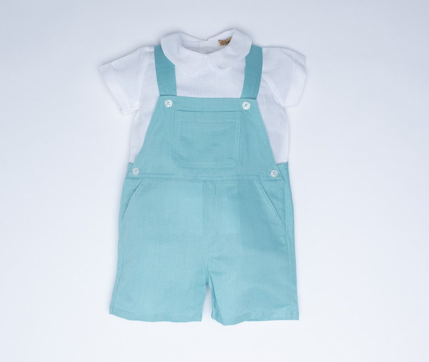 Irene Linen Dungaree Set