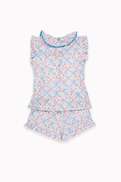 Rombo Azul Short Set